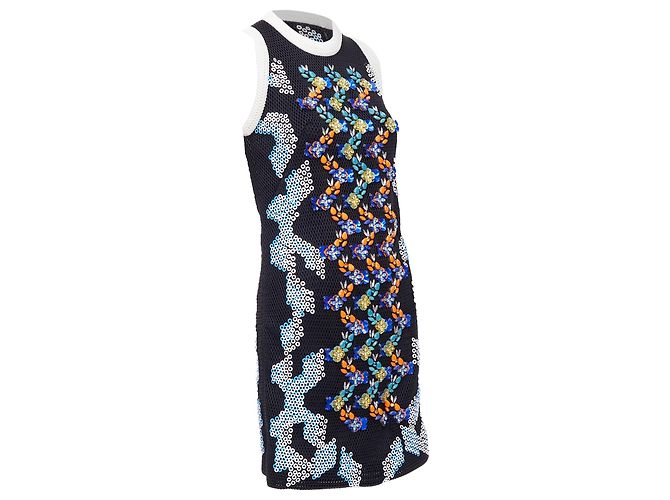 Vestido mini de malha com embellishments de contas Peter Pilotto - vista 3