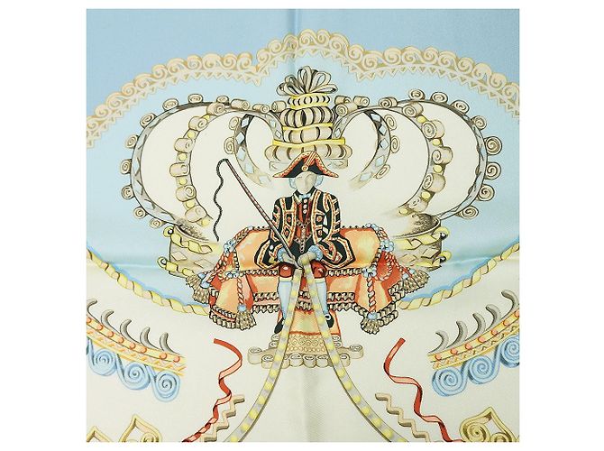 Hermès Seidenschal Carré 90 hellblau - Ansicht 5