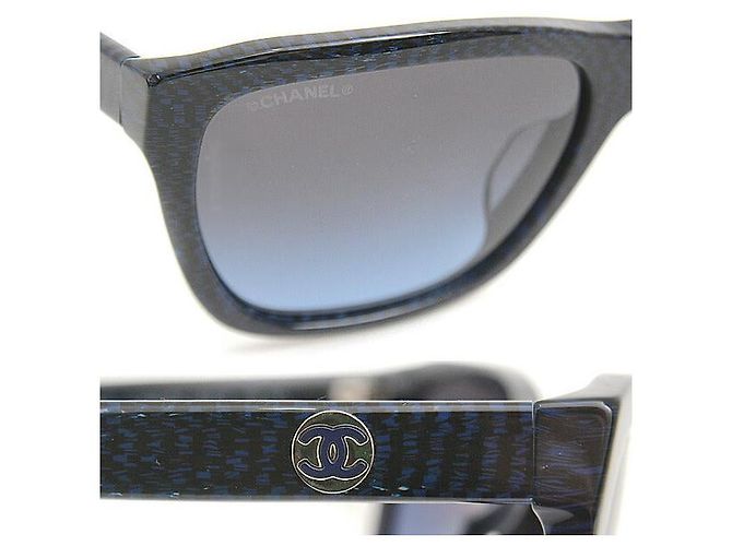 Chanel Dark Blue Gradient Lens Sunglasses - view 3