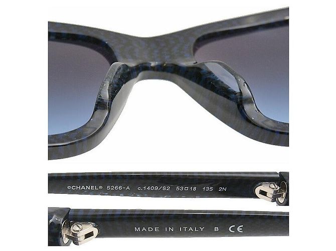 Chanel Dark Blue Gradient Lens Sunglasses - view 4