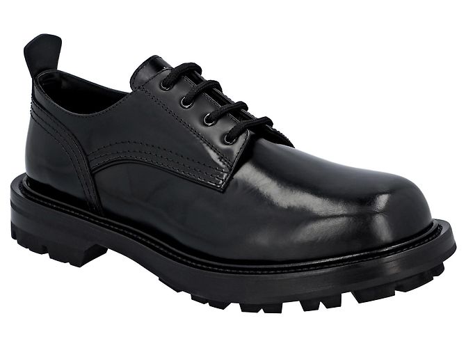 Scarpe derby Worker di Alexander McQueen Nero - vista 5