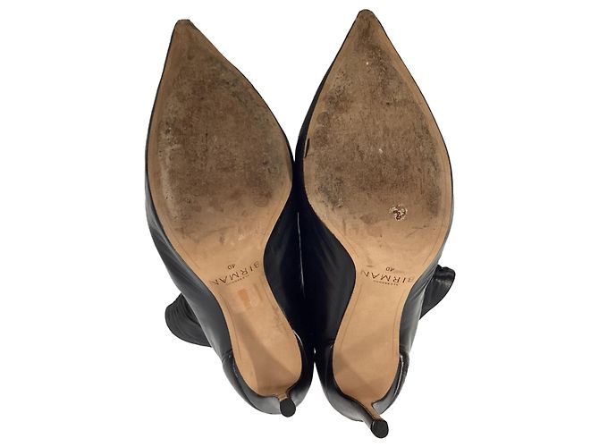 Susanna geraffte Stiefeletten aus schwarzem Leder von Alexandre Birman - Ansicht 6