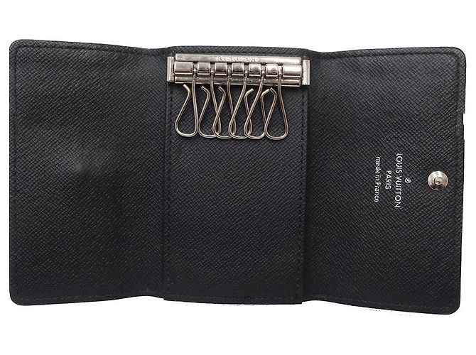 Porte-clés Louis Vuitton Damier Graphite N62662 Gris - vue 5