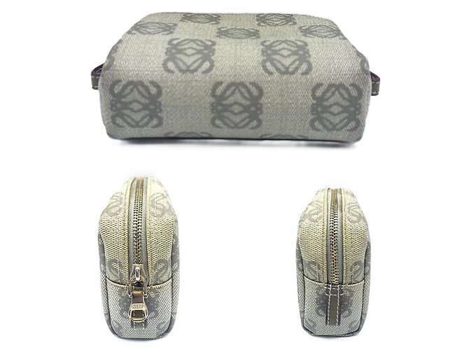Neceser de PVC Anagram Loewe gris - vista 4