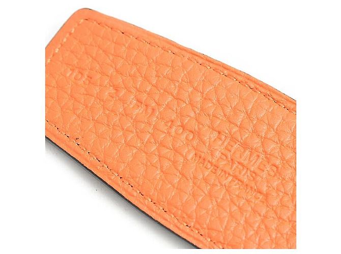 Herren-Gürtel Hermès Constance wendbar Orange - Ansicht 3