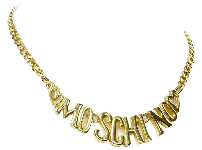 Collar de cadena corta con cierre de motivo de corazón logo Moschino - vista 5
