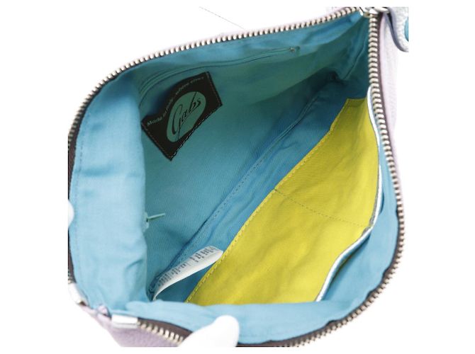 Autre Marque Borsa a spalla 2WAY in pelle Gab viola Porpora - vista 5