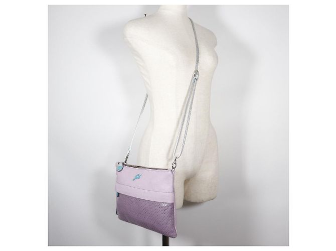 Autre Marque Borsa a spalla 2WAY in pelle Gab viola Porpora - vista 7