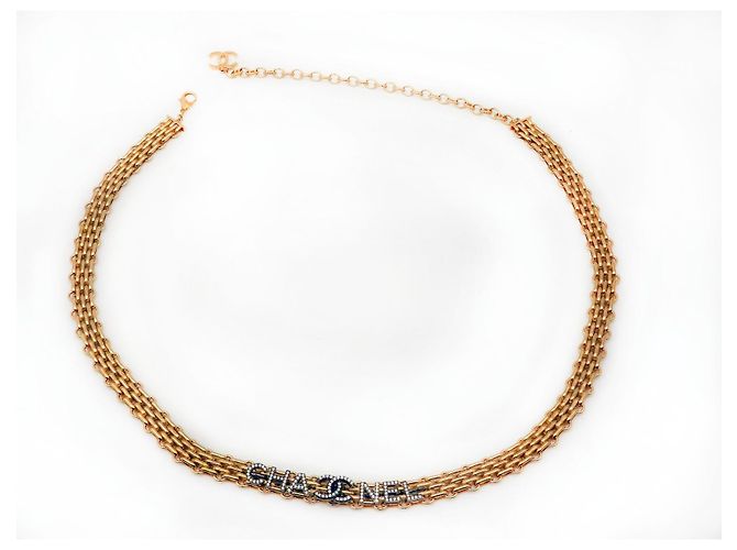 Chanel Mademoiselle Chain CC Coco Crystal Halskette Gürtel Gold hardware - Ansicht 2
