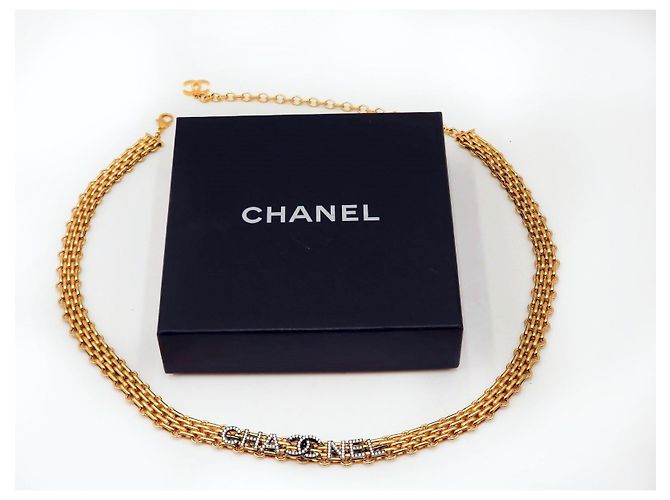 Chanel Mademoiselle Chain CC Coco Crystal Halskette Gürtel Gold hardware - Ansicht 3
