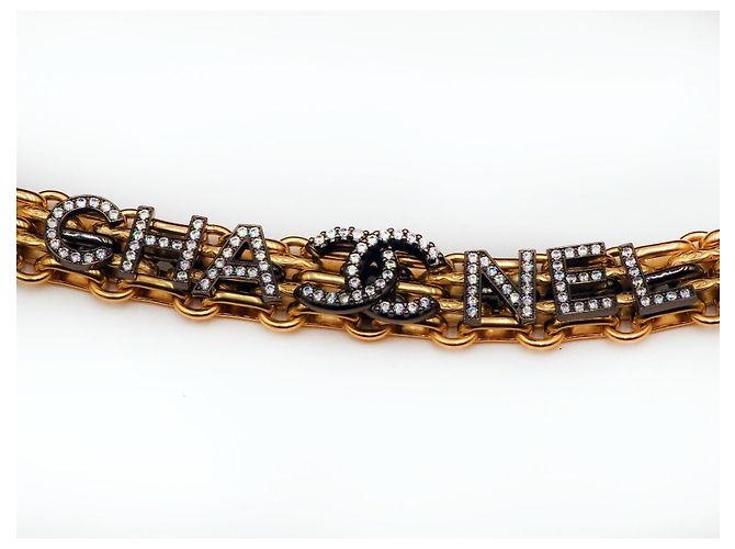 Chanel Mademoiselle Chain CC Coco Crystal Halskette Gürtel Gold hardware - Ansicht 9