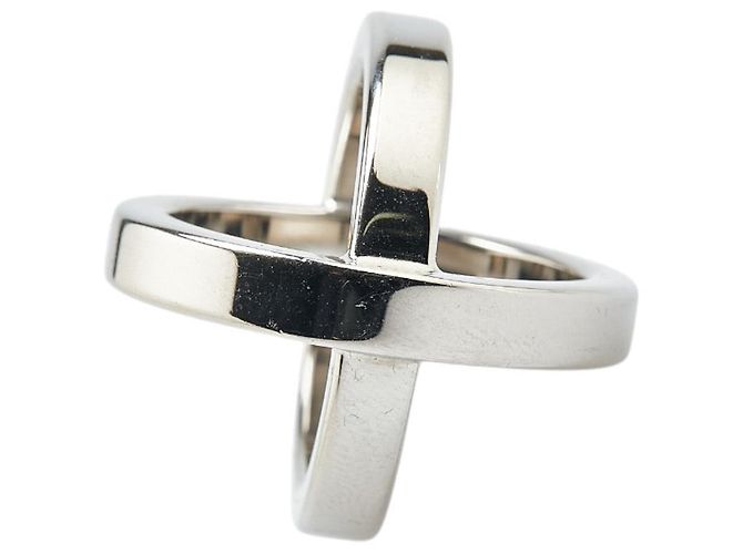 Ring Hermès Anello per sciarpa Hermes Cosmos in metallo argento - vista 3