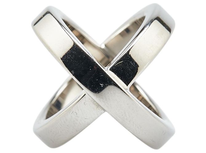 Ring Hermès Anello per sciarpa Hermes Cosmos in metallo argento - vista 4