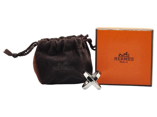 Ring Hermès Anello per sciarpa Hermes Cosmos in metallo argento - vista 6