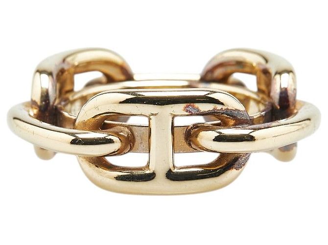 Ring Hermès Anello per sciarpa D'Ancre in catena Hermes oro D'oro - vista 2
