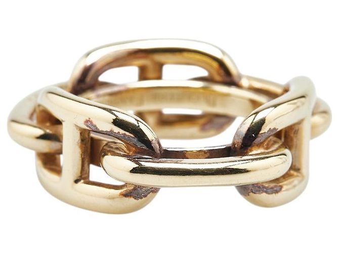 Ring Hermès Anello per sciarpa D'Ancre in catena Hermes oro D'oro - vista 3