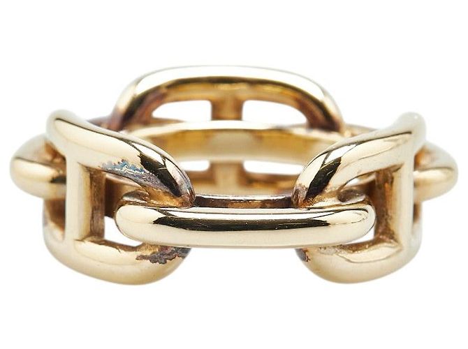 Ring Hermès Anello per sciarpa D'Ancre in catena Hermes oro D'oro - vista 4