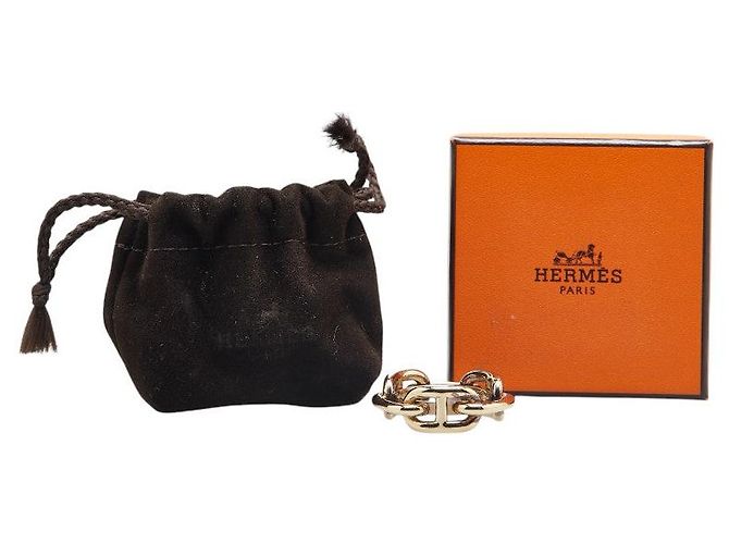 Ring Hermès Anello per sciarpa D'Ancre in catena Hermes oro D'oro - vista 7