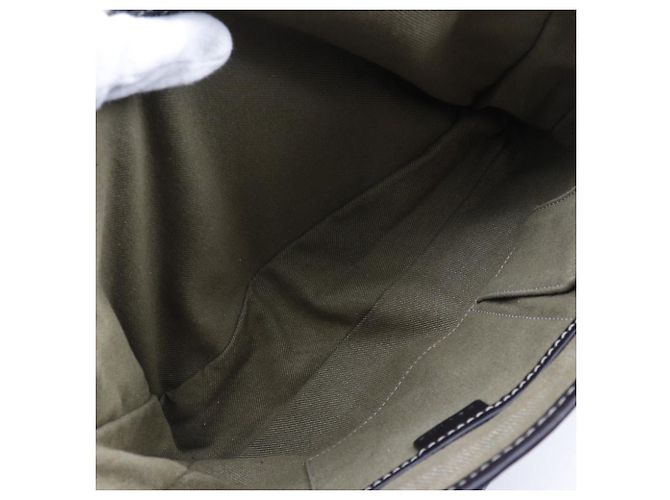 Céline Borsa a mano Celine Canvas Boogie Bag Khaki Verde - vista 10