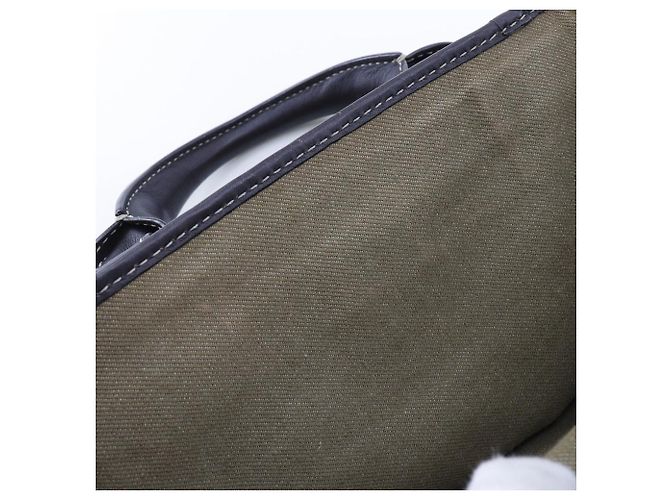 Céline Borsa a mano Celine Canvas Boogie Bag Khaki Verde - vista 15