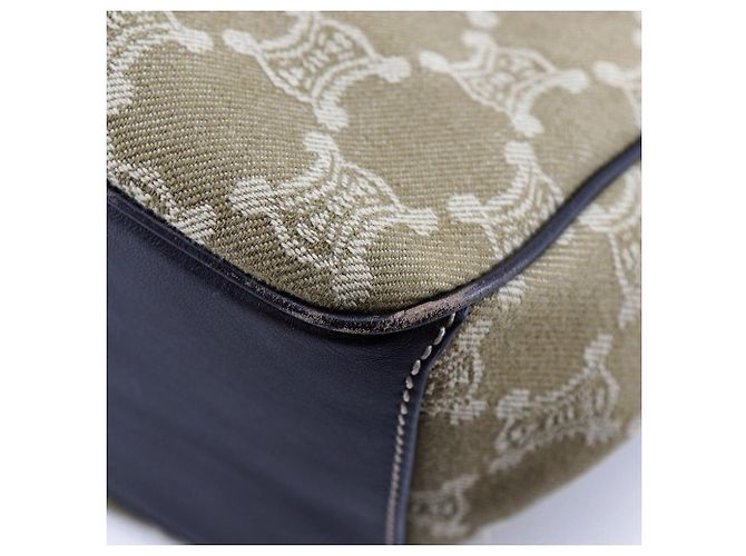 Céline Borsa a mano Celine Canvas Boogie Bag Khaki Verde - vista 5