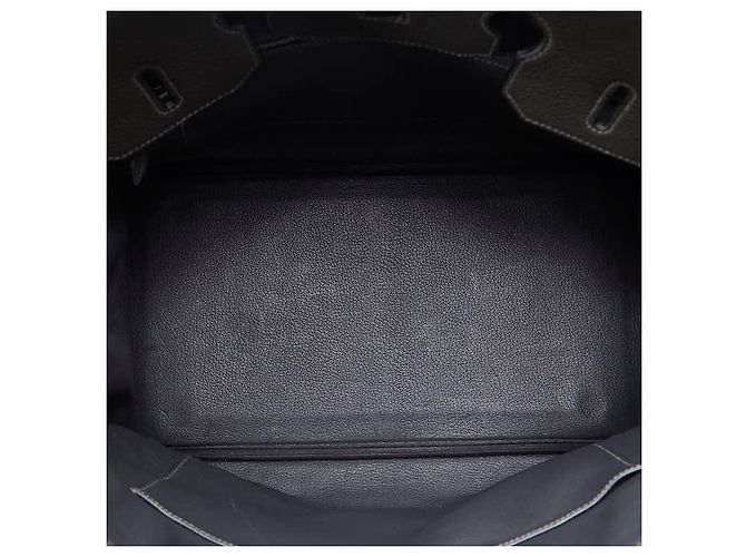 Hermès Borsa Hermes Birkin 35 Togo con hardware argentato Grigio - vista 6
