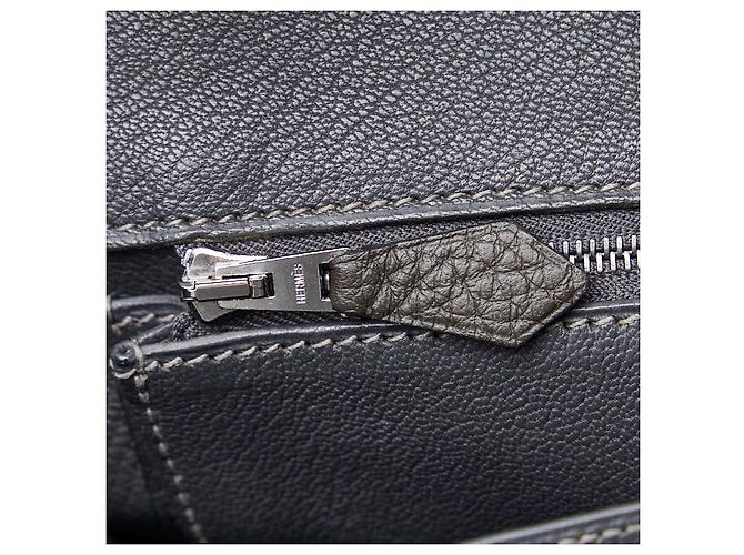 Hermès Borsa Hermes Birkin 35 Togo con hardware argentato Grigio - vista 7
