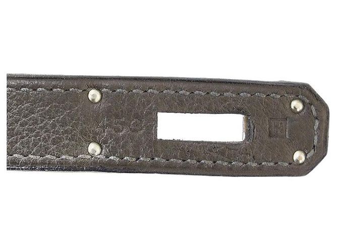 Hermès Borsa Hermes Birkin 35 Togo con hardware argentato Grigio - vista 9