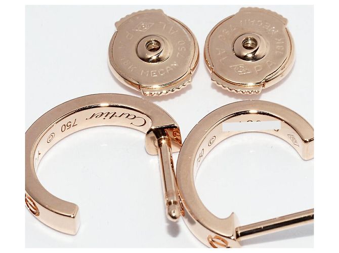 Orecchini Cartier Mini Love Au750 D'oro - vista 4