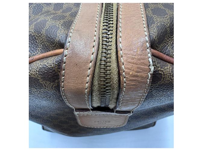 Céline Borsa da viaggio Boston Duffel Triomphe di Celine Macadam Marrone - vista 11