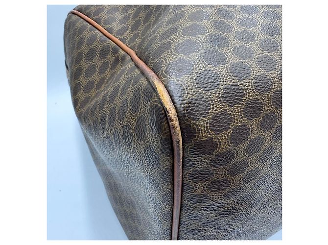 Céline Borsa da viaggio Boston Duffel Triomphe di Celine Macadam Marrone - vista 13