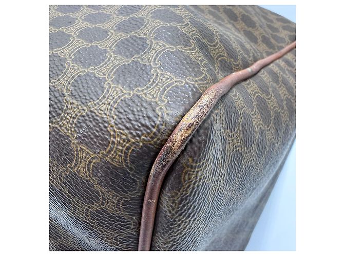 Céline Borsa da viaggio Boston Duffel Triomphe di Celine Macadam Marrone - vista 16
