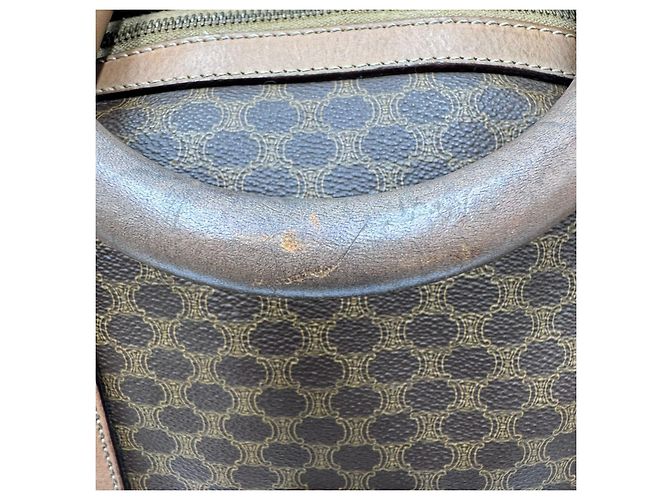 Céline Borsa da viaggio Boston Duffel Triomphe di Celine Macadam Marrone - vista 17