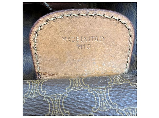 Céline Borsa da viaggio Boston Duffel Triomphe di Celine Macadam Marrone - vista 3