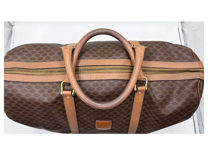Céline Borsa da viaggio Boston Duffel Triomphe di Celine Macadam Marrone - vista 4