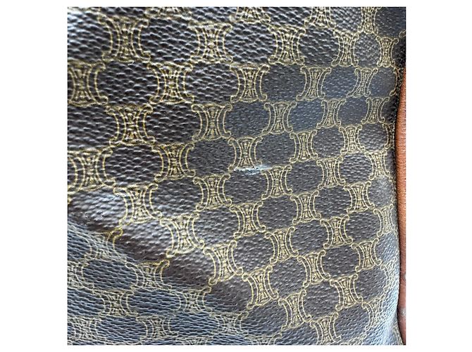 Céline Borsa da viaggio Boston Duffel Triomphe di Celine Macadam Marrone - vista 7