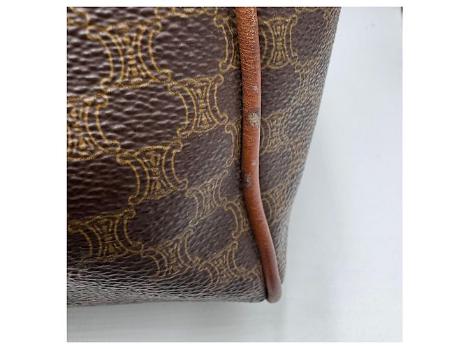 Céline Borsa da viaggio Boston Duffel Triomphe di Celine Macadam Marrone - vista 8