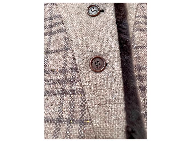 Rena Lange wool silk and angora jacket hazelnut Brown Light brown - view 3