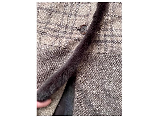 Rena Lange wool silk and angora jacket hazelnut Brown Light brown - view 4