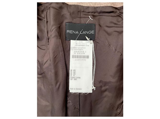 Rena Lange wool silk and angora jacket hazelnut Brown Light brown - view 5