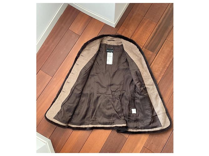 Rena Lange wool silk and angora jacket hazelnut Brown Light brown - view 6