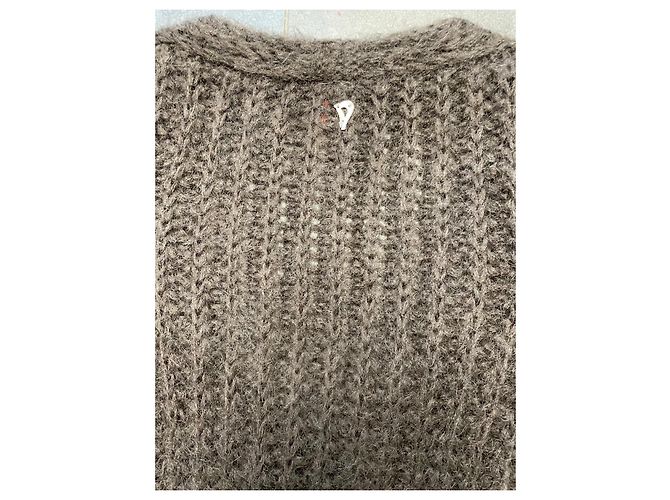Dondup Cardigan Braun Mohair - Ansicht 5