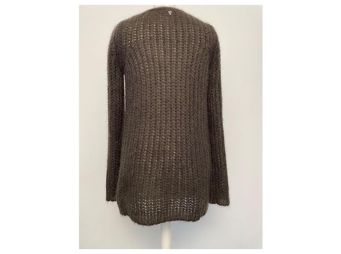 Dondup Cardigan Braun Mohair - Ansicht 8