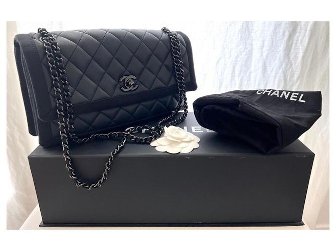 Timeless Borsa Chanel in pelle nera Nero - vista 2