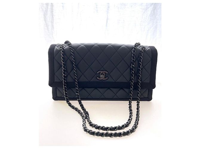 Timeless Borsa Chanel in pelle nera Nero - vista 3