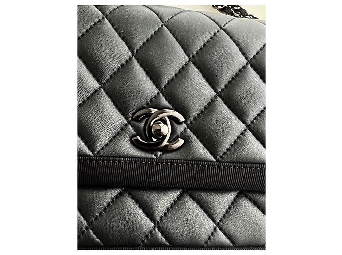Timeless Borsa Chanel in pelle nera Nero - vista 5
