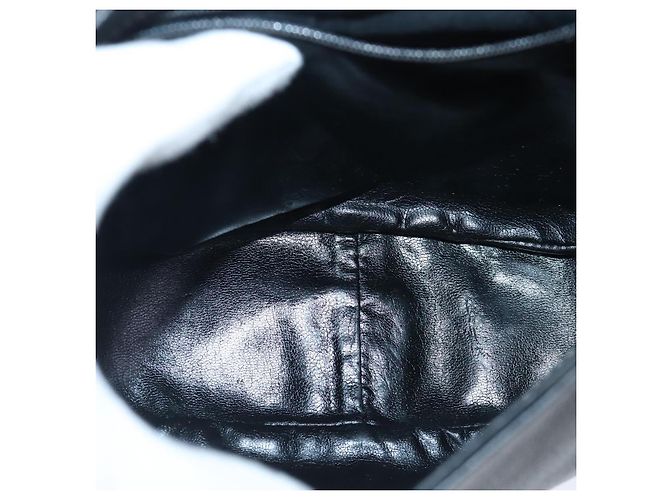 BALLY Borsa a Spalla in Pelle Nera e Marrone Auth ti2367 Nero - vista 11