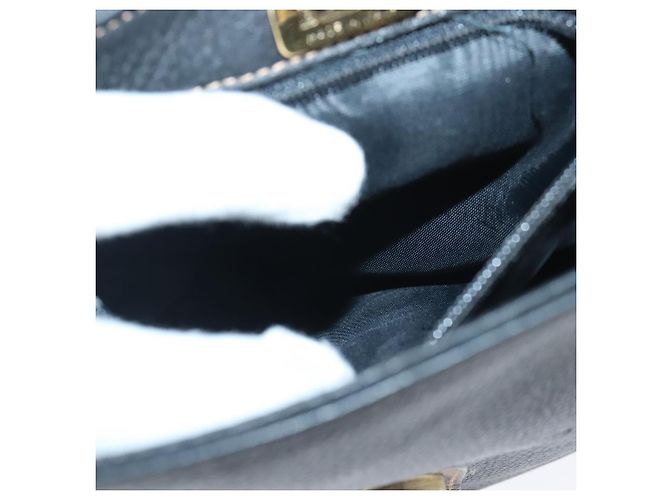 BALLY Borsa a Spalla in Pelle Nera e Marrone Auth ti2367 Nero - vista 12
