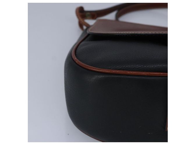 BALLY Borsa a Spalla in Pelle Nera e Marrone Auth ti2367 Nero - vista 14