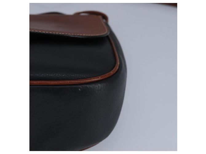 BALLY Borsa a Spalla in Pelle Nera e Marrone Auth ti2367 Nero - vista 15